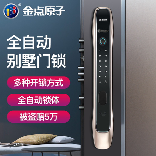 JDZ-6118 被盗赔5万 指纹锁全自动智能锁防盗门密码锁